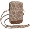 Guess Torebka GUWBZPGCSPGWbrązowy/brown Zip GCube Bottom Stripe